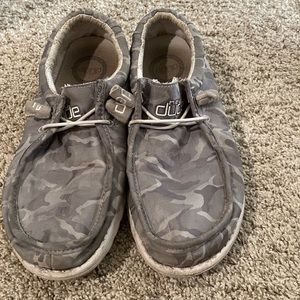 Camo hey dude slip on shoes
